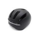 Casque velo / trottinette noir avec LED et telecommande guidon