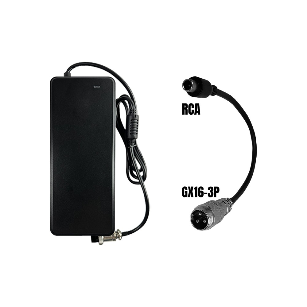 PACK Chargeur 48V ➡️ 54.6V / 2A (connecteur RCA)