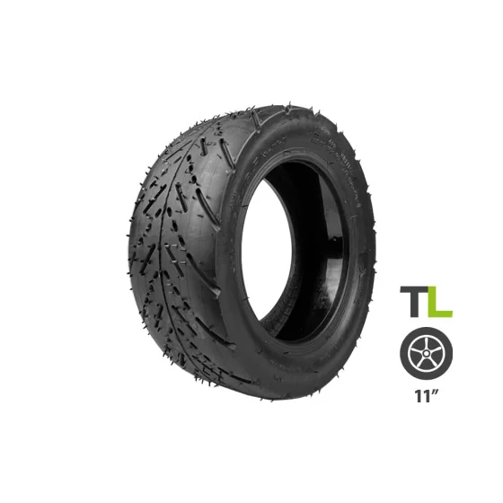 Pneu 90/65-6.5 tubeless + gel anti crevaison