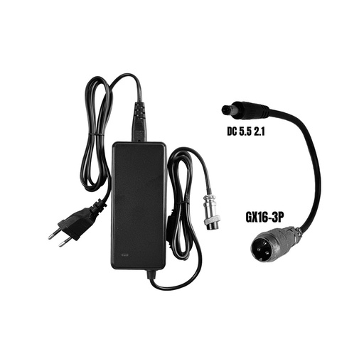 PACK Chargeur 36V ➡️ 42V / 2A (connecteur DC 5.5*2.1MM)