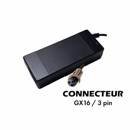 Chargeur 48V ➡️ 54.6V / 2A (connecteur GX16-3p) (2 A)